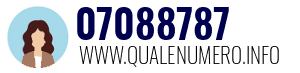 Numero di telefono 07088787 07088787