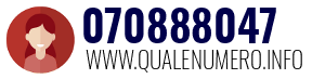 Numero di telefono 070888047 070888047