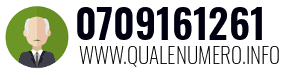 Numero di telefono 0709161261 0709161261