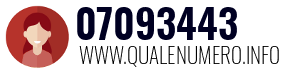 Numero di telefono 07093443 07093443