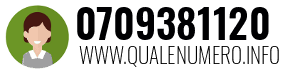 Numero di telefono 0709381120 0709381120