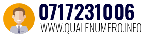 Numero di telefono 0717231006 0717231006