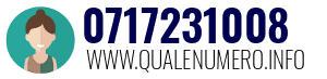 Numero di telefono 0717231008 0717231008