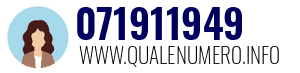 Numero di telefono 071911949 071911949