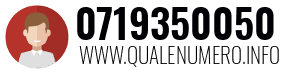 Numero di telefono 0719350050 0719350050