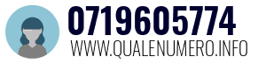 Numero di telefono 0719605774 0719605774