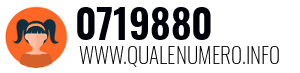 Numero di telefono 0719880 0719880