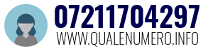 Numero di telefono 07211704297 07211704297
