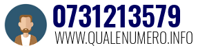 Numero di telefono 0731213579 0731213579