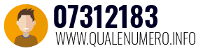Numero di telefono 07312183 07312183