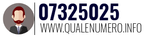 Numero di telefono 07325025 07325025