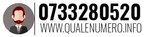 Numero di telefono 0733280520 0733280520