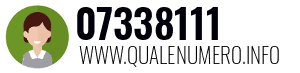 Numero di telefono 07338111 07338111