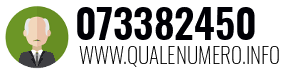 Numero di telefono 073382450 073382450