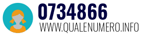 Numero di telefono 0734866 0734866