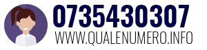 Numero di telefono 0735430307 0735430307