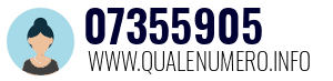 Numero di telefono 07355905 07355905