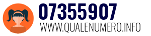 Numero di telefono 07355907 07355907
