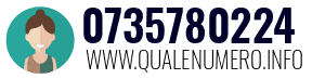 Numero di telefono 0735780224 0735780224