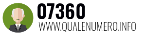 Numero di telefono 07360 07360