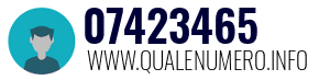Numero di telefono 07423465 07423465