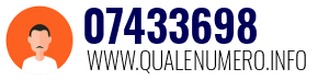 Numero di telefono 07433698 07433698