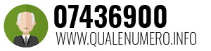 Numero di telefono 07436900 07436900