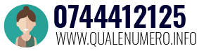 Numero di telefono 0744412125 0744412125
