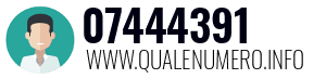 Numero di telefono 07444391 07444391