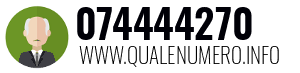 Numero di telefono 074444270 074444270