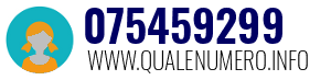 Numero di telefono 075459299 075459299