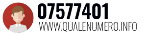 Numero di telefono 07577401 07577401