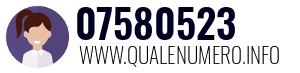Numero di telefono 07580523 07580523