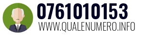 Numero di telefono 0761010153 0761010153