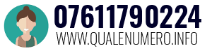 Numero di telefono 07611790224 07611790224