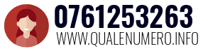Numero di telefono 0761253263 0761253263