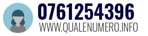Numero di telefono 0761254396 0761254396
