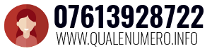 Numero di telefono 07613928722 07613928722