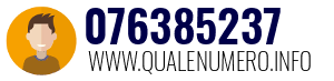 Numero di telefono 076385237 076385237