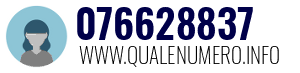 Numero di telefono 076628837 076628837