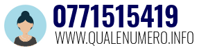 Numero di telefono 0771515419 0771515419