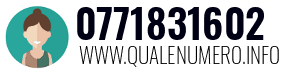 Numero di telefono 0771831602 0771831602