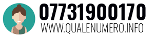 Numero di telefono 07731900170 07731900170
