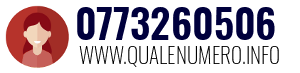 Numero di telefono 0773260506 0773260506