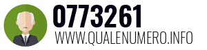 Numero di telefono 0773261 0773261