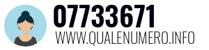 Numero di telefono 07733671 07733671