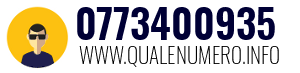 Numero di telefono 0773400935 0773400935