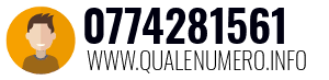 Numero di telefono 0774281561 0774281561