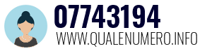 Numero di telefono 07743194 07743194