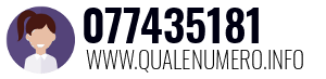 Numero di telefono 077435181 077435181